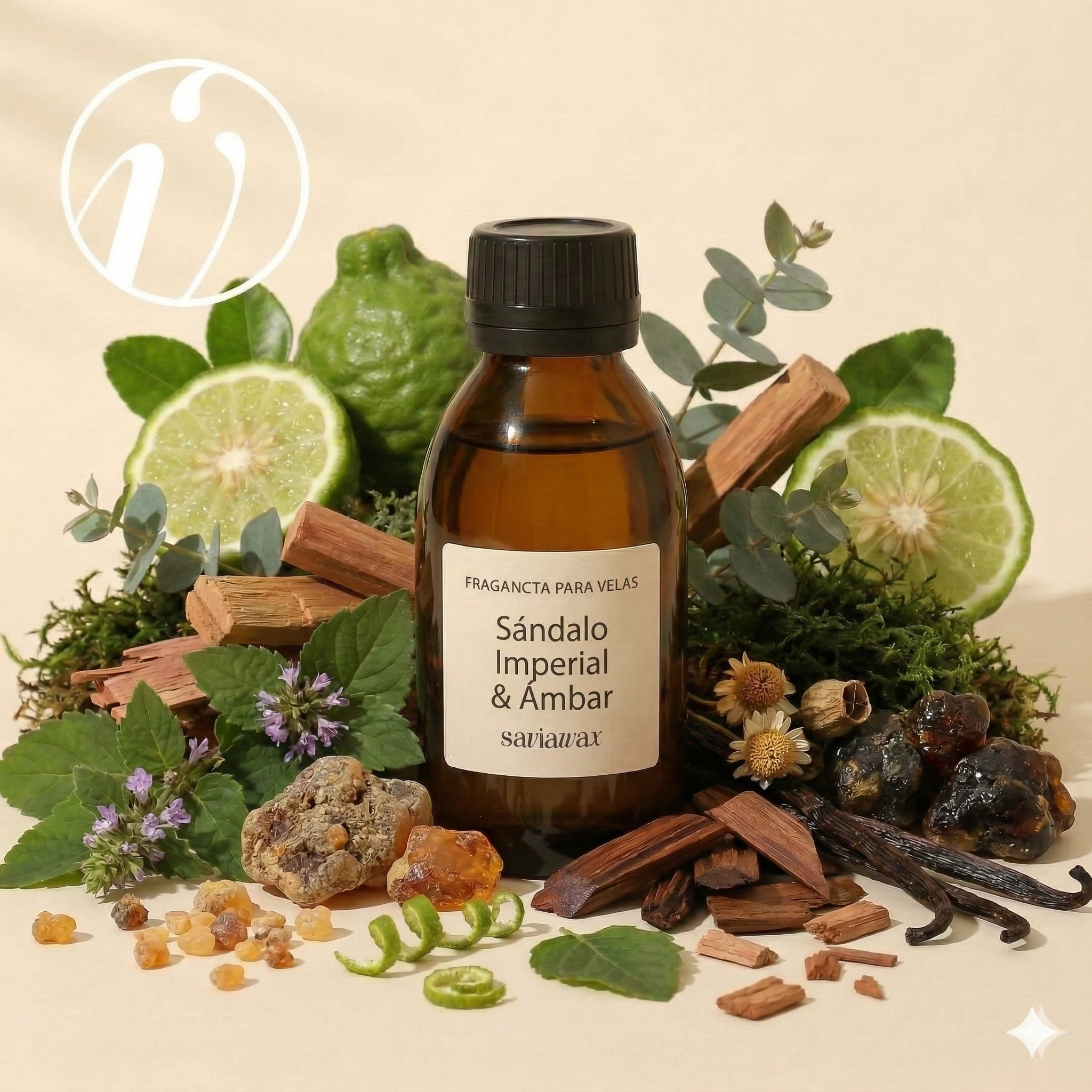 Fragancia de Sándalo Imperial & Ámbar